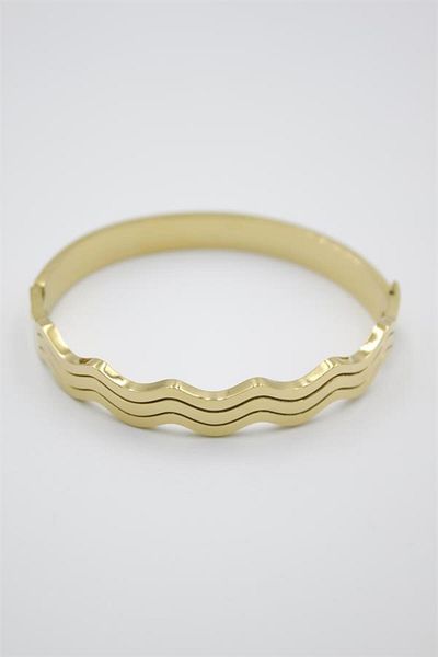 Rasanet Curved bracelet - gold