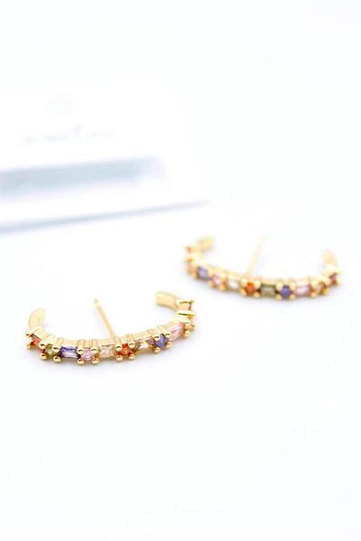 Rasanet Jewelled Earrings - Gold