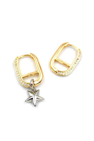 Rasanet Ring star earrings - silver