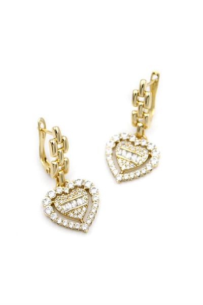 Rasanet Heart Earrings - Gold