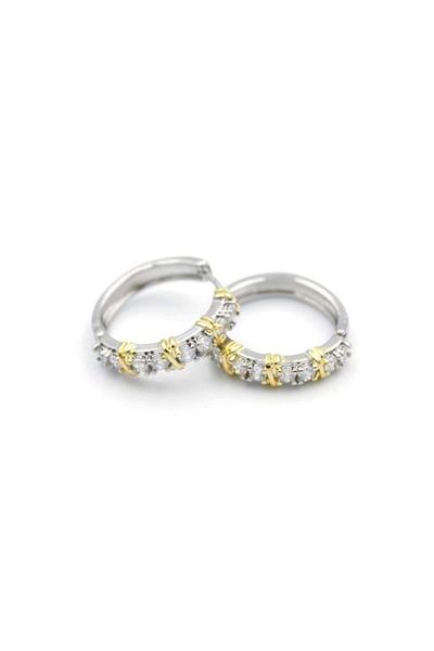 Rasanet Xox stone earrings - silver