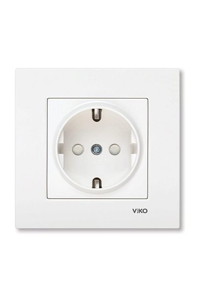 Viko by Panasonic Schuko Socket for Protection Contact Viko Karre White
