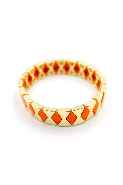 Rasanet Elastic porcelain bracelet - orange