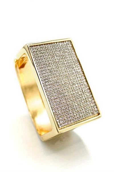 Rasanet Stone Plate Bracelet - Gold