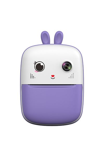 Hurtel Mini thermal printer for kids with camera and camcorder - purple