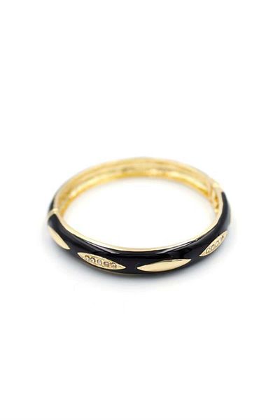 Rasanet Enameled Bracelet - Black