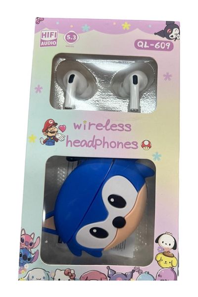 Toybox Wireless Bluetooth Headset in-ear Long-Lasting High-Value Cute Small Headset (Sonic The Hedgehog)