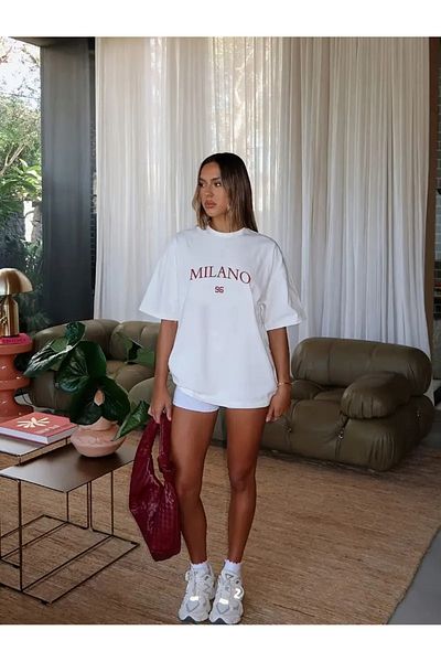 Touz Moda Milano 96 Design Unisex Oversize T-Shirt