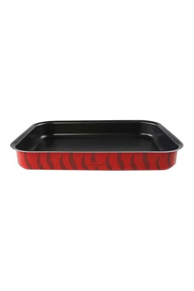 rexa Aluminium Rectangular Oven Dish – Red & Black, 40 cm