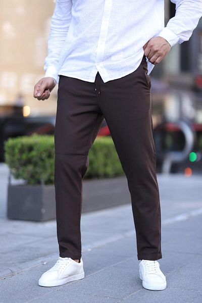 hello7 Ανδρικό παντελόνι Jogger με στενή εφαρμογή διπλού ποδιού