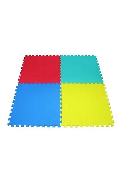 rexa 4-Piece High-Quality Durable Floor Rubber Mat Foam Set