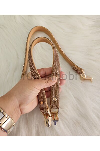 fundahobi Stoned Evening Dress Strap -Gold