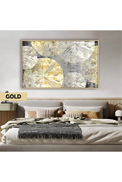 Harikabirev HARİKABİREV | MODEL GEOMETRIC BOEM ABTRACT GRI-AUR | TABLO DIN ST...