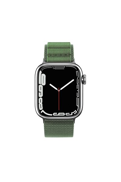 Hurtel Alpine steel buckle strap for Apple Watch 42 / 44 / 45 / 49 mm, green