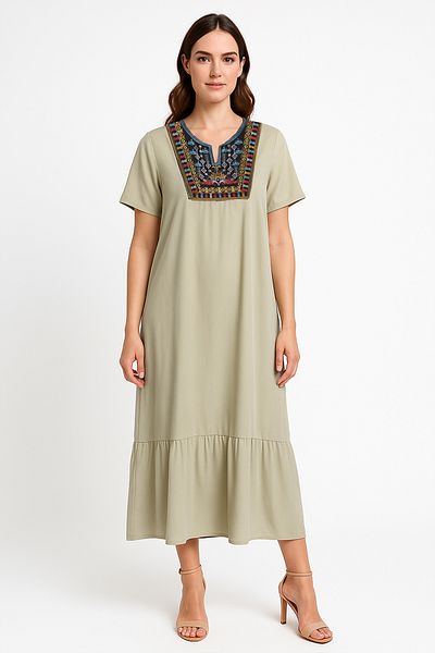FOR WOMEN Heritage Embroidered Dress
