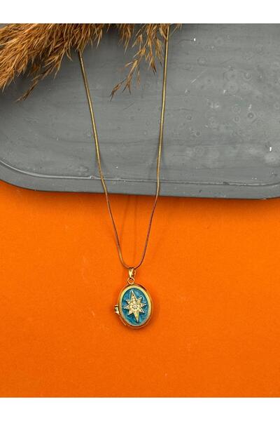 miyle Çelik Kapaklı Kolye 45cm // KOLYE-5545