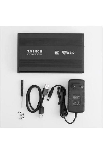 nelbo External USB 3.0 rack for 3.5" SATA HDD with external power supply, computer HDD enclosure