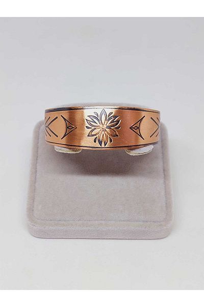 Yasamtohumu Flower Symbol Copper Bracelet (52648)