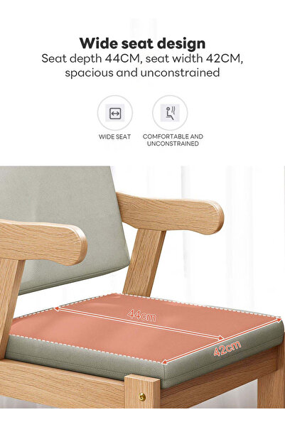 sharpdo Modern Simple Home Backrest Solid Wood Chair, Dining Chair with Armrests 49*50*75CM