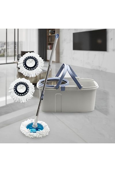 rexa Round Rotating Mop – 360° Spin Floor Cleaning System with Bucket