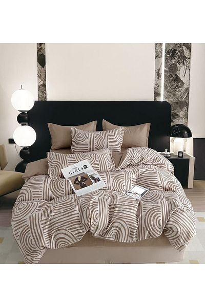 CHIRASO FINET Cotton Bed Linen, Classic Sheet 240x250cm, Duvet Cover 200x230cm, 4 Pillowcases