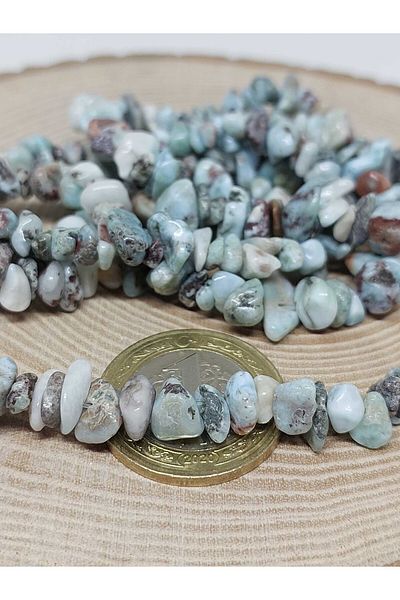 Yasamtohumu Larimar Broken Natural Stone Sequence