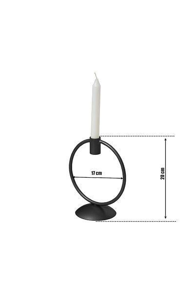 fromro Orion Black Matte Candle Holder