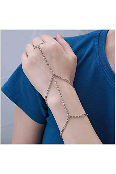 Shiklik MODA سلسلة فضية اللون للنساء