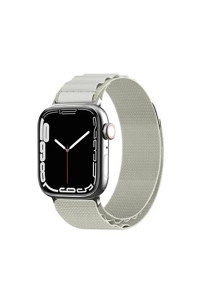Hurtel Alpine steel buckle strap for Apple Watch 42 / 44 / 45 / 49 mm, silver