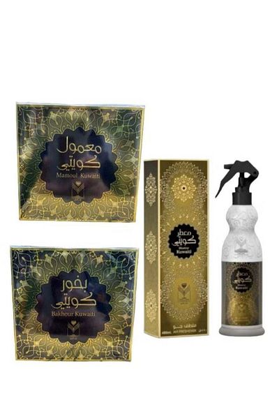 MAASAI Kuwaiti Incense 60g - Kuwaiti Bakhoor 40g - Kuwaiti Home Fragrance 480ml