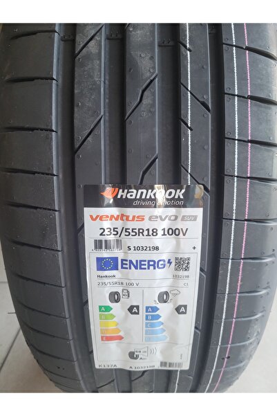 Hankook 235/55R18 Ventus Evo SUV K137A 100V Set Olarak (4 ADET) A-A Seri 68 Decibel 2025 Üretim*
