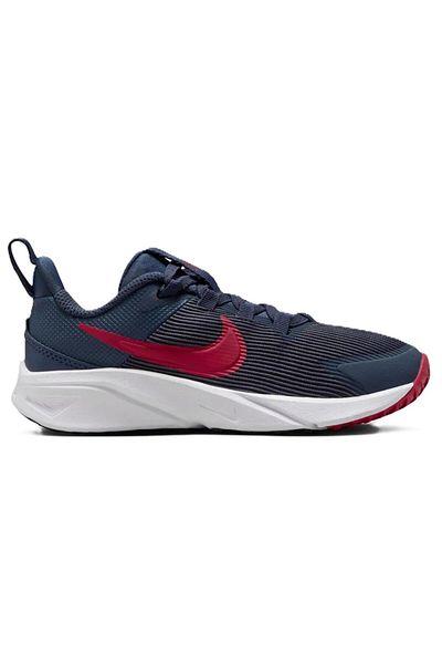 Nike Star Runner 4 NN (PS) Pantofi de alergare pentru copii, cu șireturi elastice, albastru bleumarin