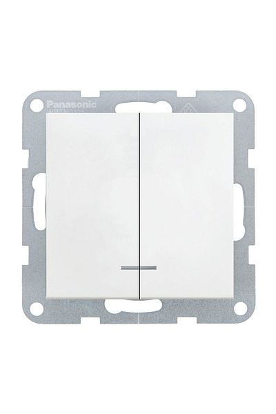 PANASONIC Mechanism Switch with LED QC. White Karre Plus