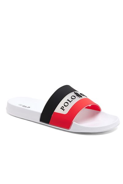 R&B White MENS SLIDERS 40-45