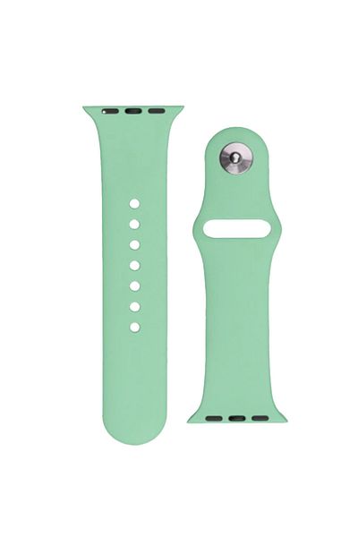 Hurtel Silikonowy pasek do zegarka Apple Watch Ultra 2-9/SE 42/44/45/49mm Silicone Strap APS jasnozielony