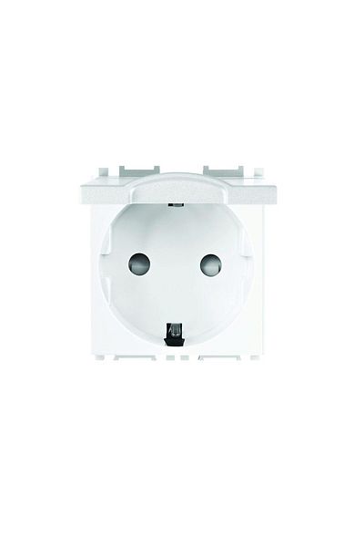 PANASONIC SCHUKO Socket with Cap Modular White 2M