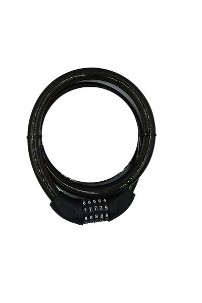 ALFA AKSESUAR 03 Yuma YM-747 120cm 20mm 5 Combination Black Motorcycle Lock