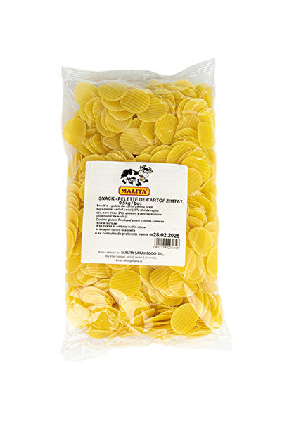 Malita Snack pelete de cartofi striati, Malita, 500g