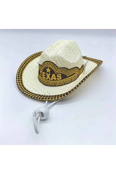 Choice white 1 Pet cowboy hat, cat and dog with adjustable shoulder strap for holiday party decoration and