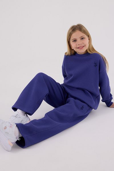 U.S. Polo Assn. Licensed Girls' Top and Bottom 2 Piece Tracksuit Set