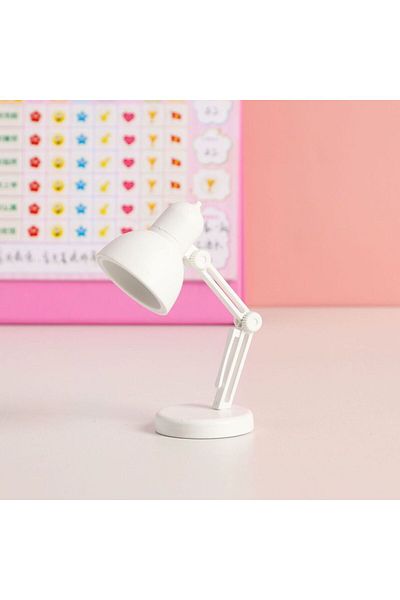 Choice White LED mini desk lamp creative portable night light with clip student dormitory bed bed reading l