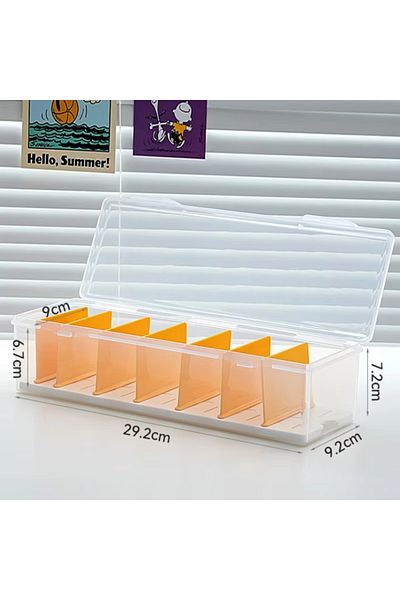 Choice Style A3 Clear Plastic Compartmentalized Organizer Box Holds 550+ Game Cards Storage Box With Adjust