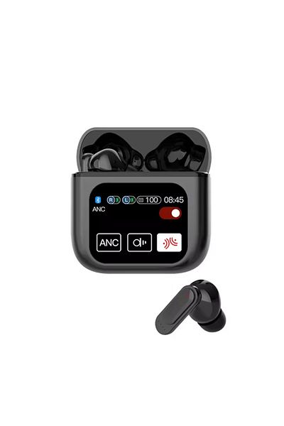 Choice Black SE60 TWS Earbuds with ANC ENC Dual Noise Cancellation LED Display Touch Control Bluetooth Wire