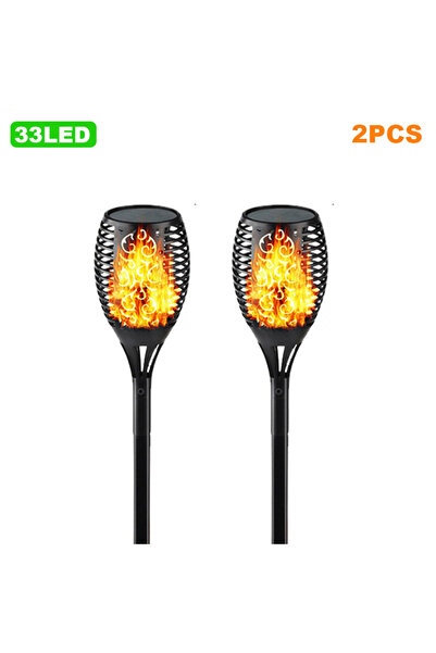 Choice 33LED 2 قطعة 12/33/96 LED مصباح شعلة يعمل بالطاقة الشمسية في الحديقة و...