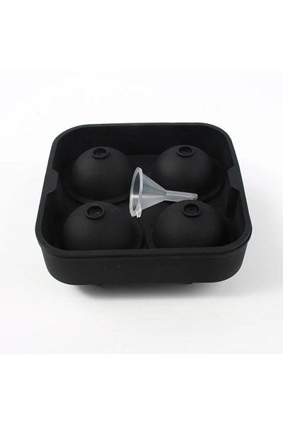 Choice 4 balls Silicone Ice Ball Maker Large 3D Big Round Sphere High Balls Ice Shape Cube Mold Tray for Fr