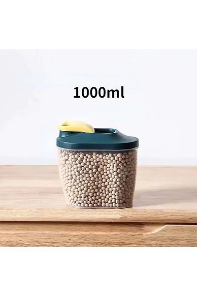 Choice Dark green-1000ML Food Storage Containers with Lids Stackable Treat Box Containers for Kitchen Pantr
