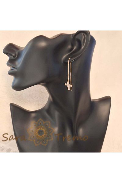 saratremo Long earrings adjustable length up to 10 cm