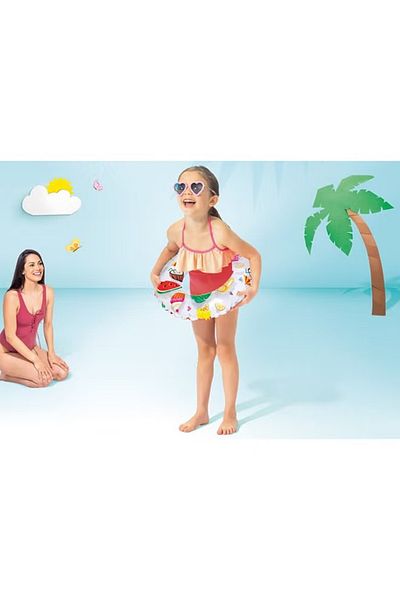 Intex Lively Print Inflatable Swim Rings - Assortment 51cm