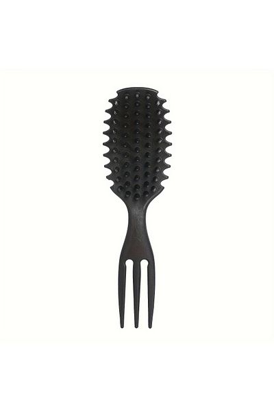 Choice black 3-in-1 Candy Curly Hair Brush - Gentle Detangling Styling Comb for Wet or Dry Curls Reduces Pu