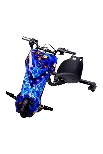 rexa دراجة ثلاثية العجلات كهربائية مزودة بإضاءة LED - أزرق، 95×60×60 سم